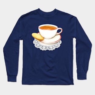 Cup of Tea and a biscuit! Long Sleeve T-Shirt